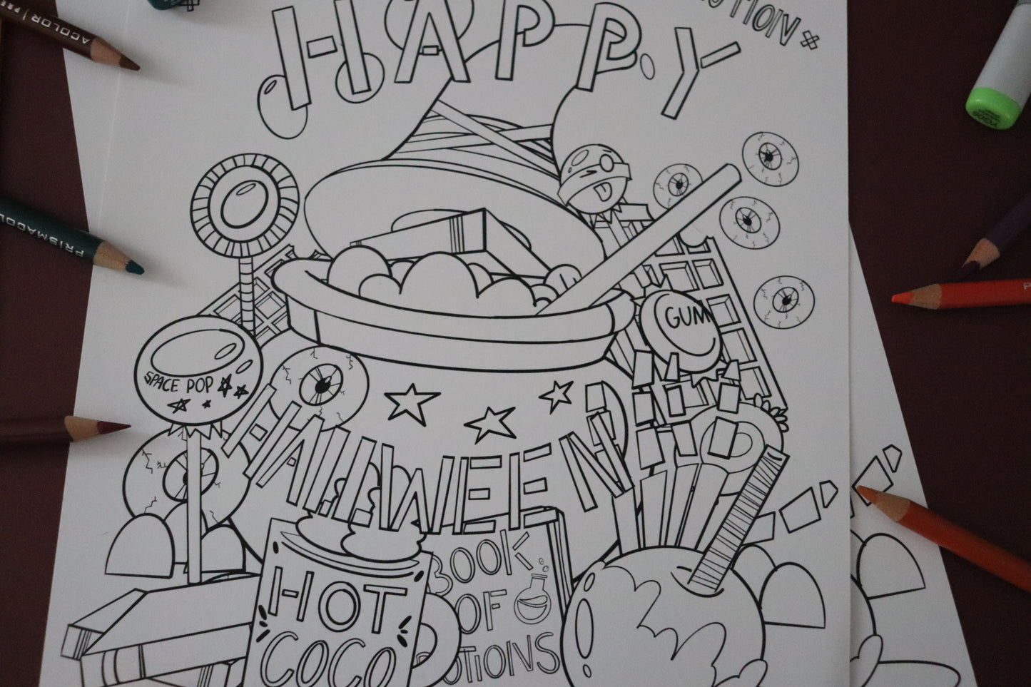 A Spooky Fall Coloring Pack