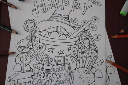 A Spooky Fall Coloring Pack